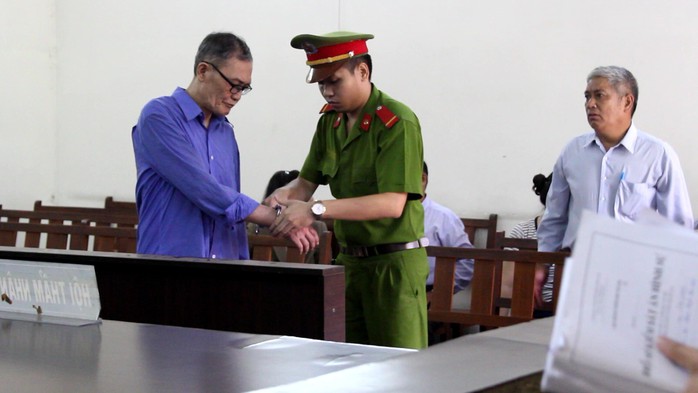 Bị cáo Huỳnh Văn Tăng tại tòa