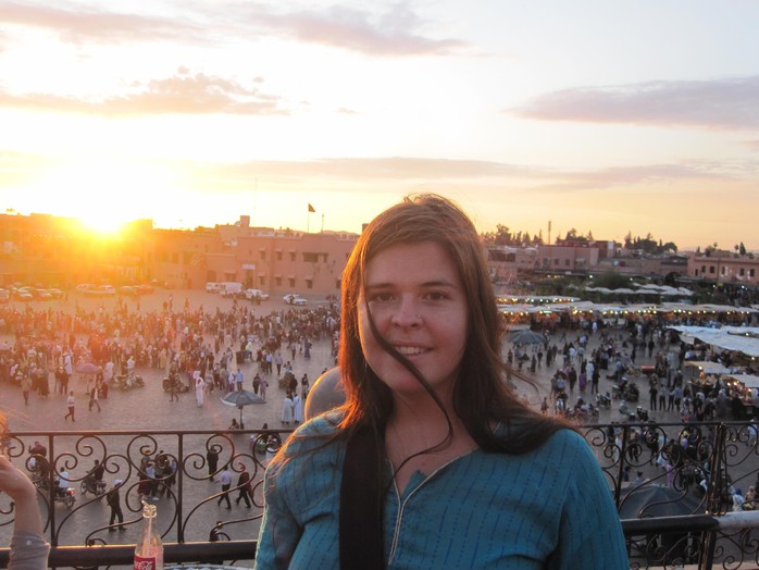 Kayla Mueller trong chuyến thăm Marrakech - Morocco. Nguồn: NBC News