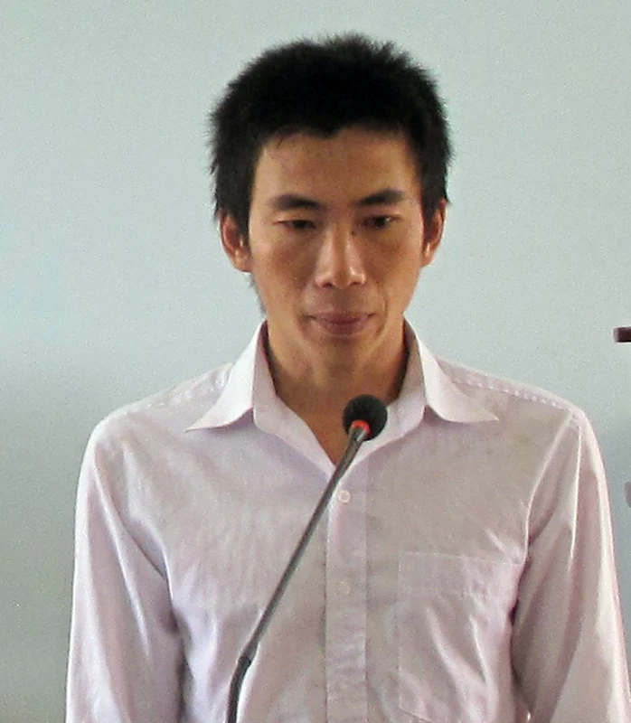 Bị cáo Nguyễn Quốc Khánh tại tòa