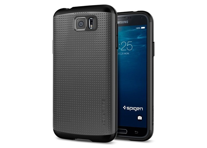 Chiếc điện thoại bên trong 4 bộ vỏ bảo vệ của Spigen xuất hiện trên cửa hàng Amazon được cho là Galaxy S6.