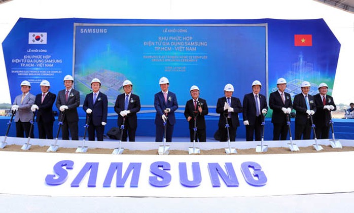 Samsung Electronics khởi công xây dựng Khu phức hợp điện tử gia dụng Samsung (SEHC) trị giá 1,4 tỉ USD tại TP HCM