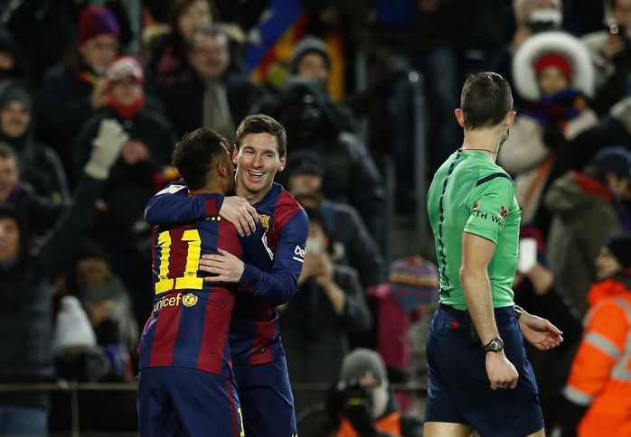 Messi và Neymar của Barcelona đang có phong độ tốt