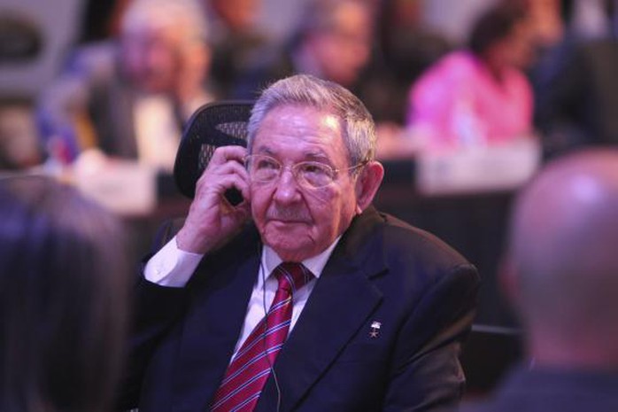 Ông Raul Castro dự hội nghị hôm 28-1. Ảnh: Reuters