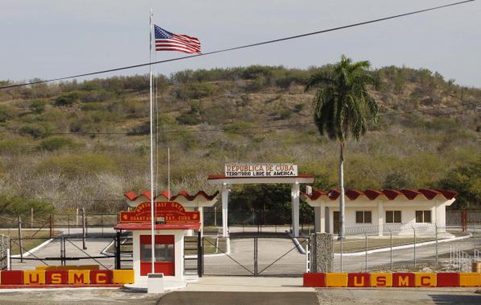 Căn cứ hải quân Mỹ trên vịnh Guantanamo. Ảnh: Reuters