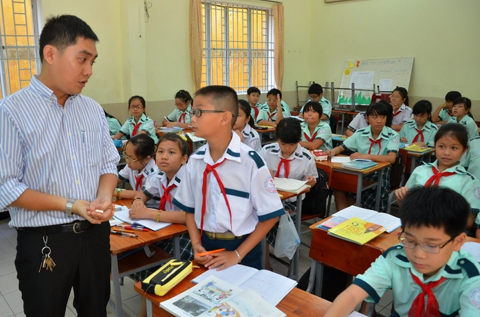 Trong một tiết học ở Trường THCS Lý Phong, quận 5