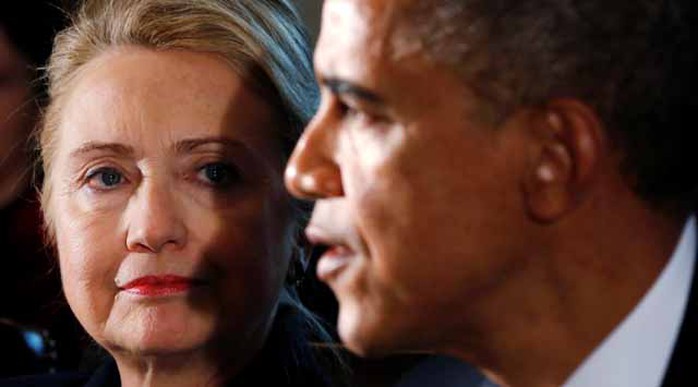 Bà Clinton đã phải rất khó khăn mới công tác suôn sẻ với TT Obama, đối thủ chính trị lớn nhất của mình 
Ảnh: Reuters