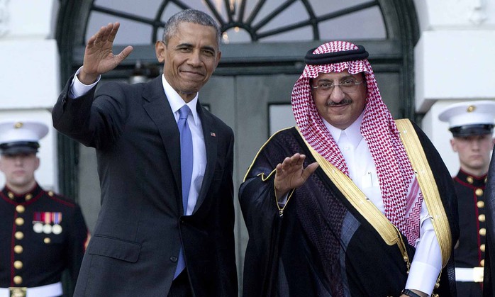 Tổng thống Mỹ Barack Obama tiếp Thái tử Ả Rập Saudi Mohammed bin Nayef tại Washington – Mỹ 
Ảnh: AP
