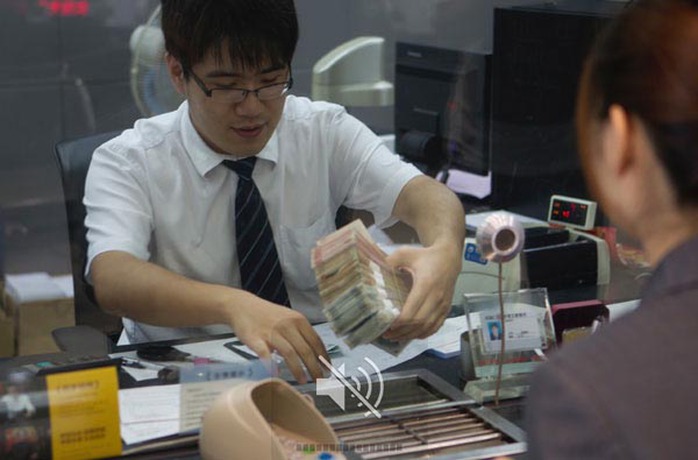 Một chi nhánh của Ngân hàng Công nghiệp và Thương mại Trung Quốc tại TP Thượng Hải Ảnh: China Daily