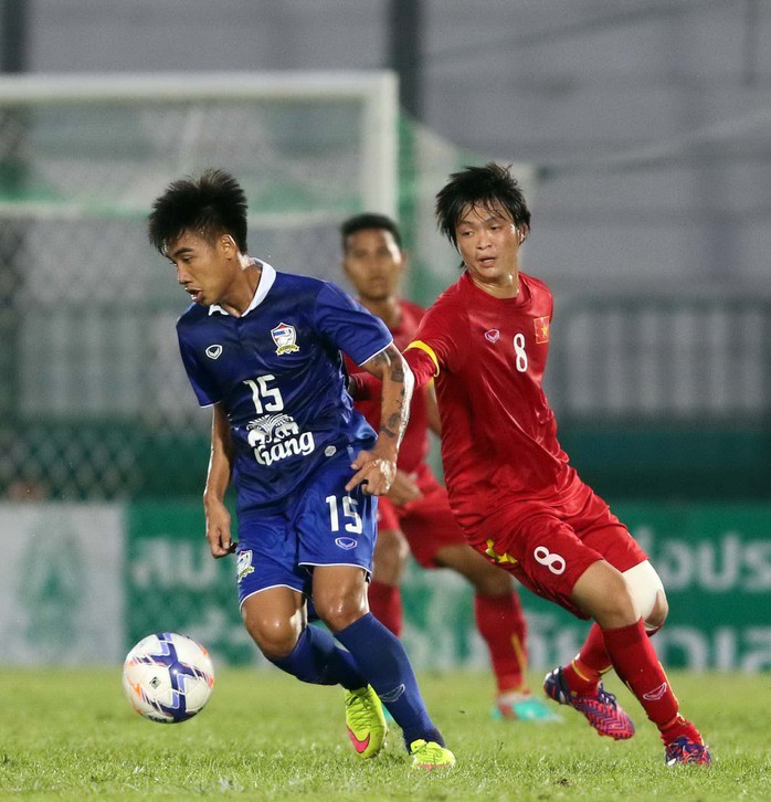 Olympic Việt Nam hoàn toàn lép vế so với Thái Lan trong trận giao hữu tối 22-3
Ảnh: 
TUẤN MINH