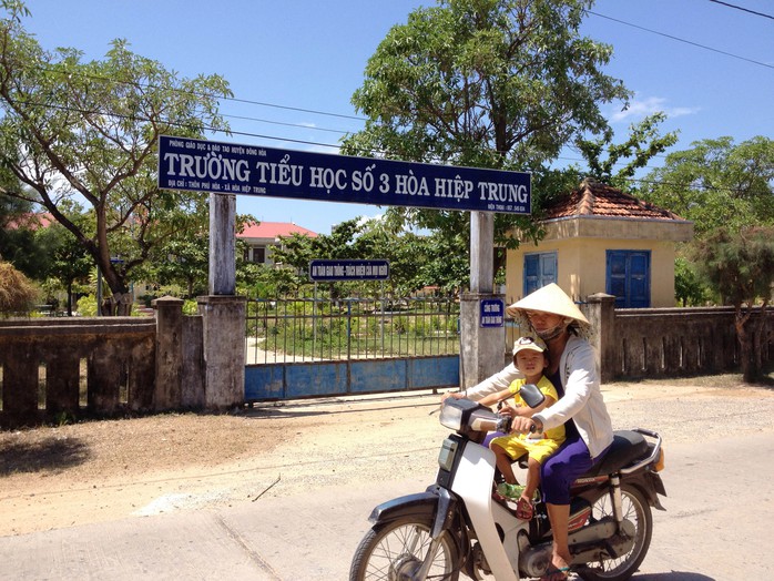 Trường Tiểu học số 3 Hòa Hiệp Trung, nơi bà Trang đội lốt em mình làm cán bộ 
thư viện