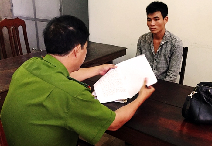 Lê Văn Hòa đã bị cơ quan chức năng bắt giữ. Ảnh: Phúc Điền
