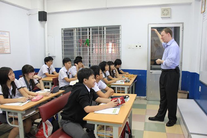 Một tiết học với giáo viên nước ngoài