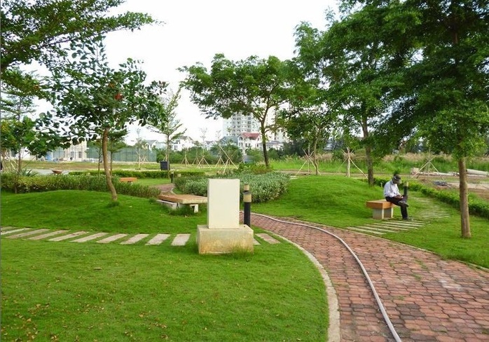 Khu công viên đã được chủ đầu tư hoàn thiện Khu công viên đã được chủ đầu tư hoàn thiện