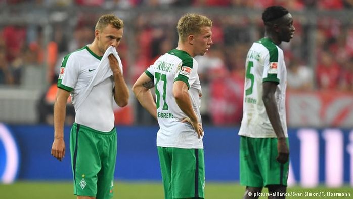 
Bremen đang xếp bảng Bundesliga sau 4 vòng
