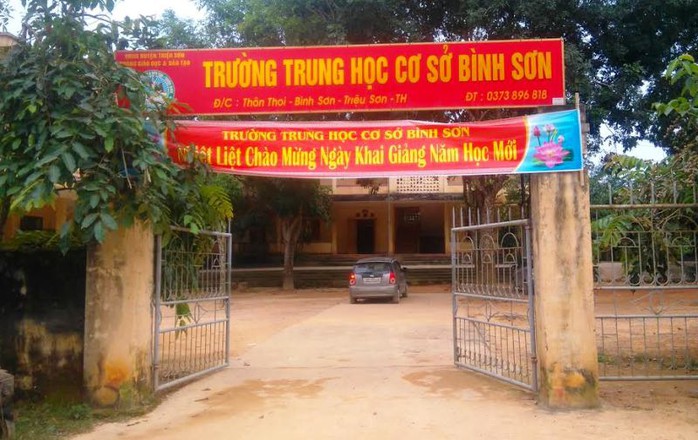 
Ngôi trường nơi ông Nguyễn Thế Sơn đang làm Phó hiệu trưởng
