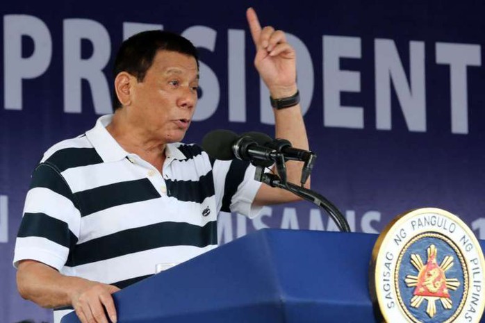 Tổng thống Philippines Rodrigo Duterte. Ảnh: EPA
