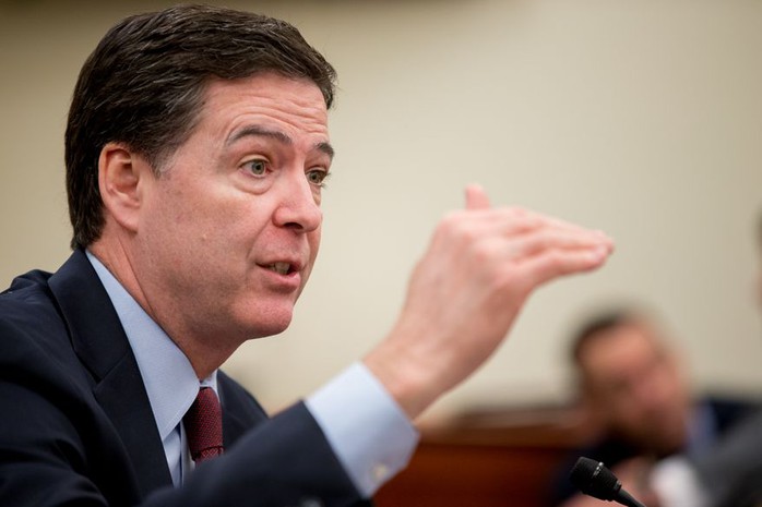 Giám đốc Cục Điều tra Liên bang Mỹ (FBI) James Comey. Ảnh: AP