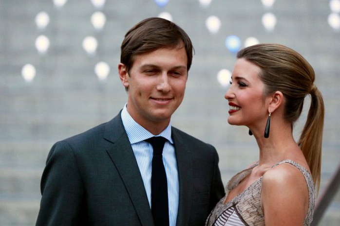 Kushner và vợ Ivanka. Ảnh: REUTERS