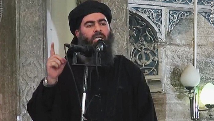 Thủ lĩnh tối cao IS Abu Bakr al-Baghdadi. Ảnh: AP