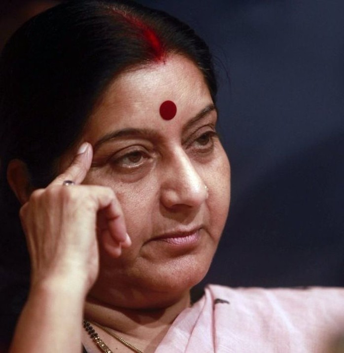 Nữ Ngoại trưởng Ấn Độ Sushma Swaraj. Ảnh: AP