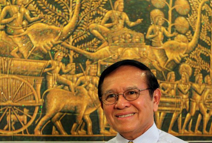 Thủ lĩnh đảng Cứu nguy Dân tộc Campuchia (CNRP) đối lập Kem Sokha. Ảnh: REUTERS