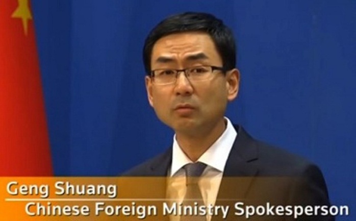 Phát ngôn viên Bộ Ngoại giao Trung Quốc Geng Shuang. Ảnh: SABC
