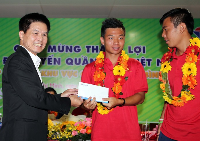 
Ông Nguyễn Quốc Kỳ tại buổi đón đội tuyển quần vợt Việt Nam sau Davis Cup nhóm II khu vực châu Á Thái Bình Dương 2016
