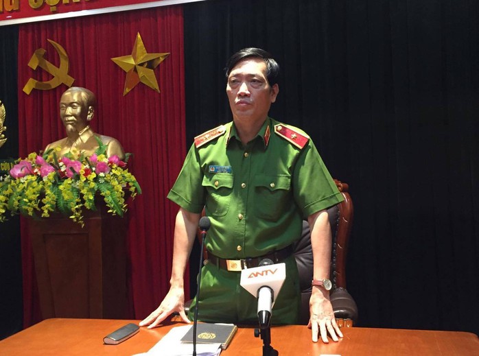 Thiếu tướng Đoàn Việt Mạnh công bố thông tin ban đầu