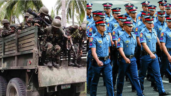 Quân đội và cảnh sát Philippines đều được tăng lương. Ảnh: INQUIRER