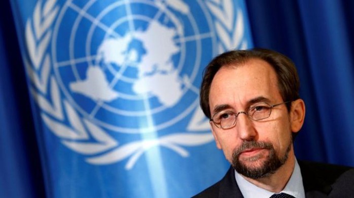 Cao ủy Liên Hiệp Quốc về Nhân quyền Zeid Raad al-Hussein. Ảnh: REUTERS