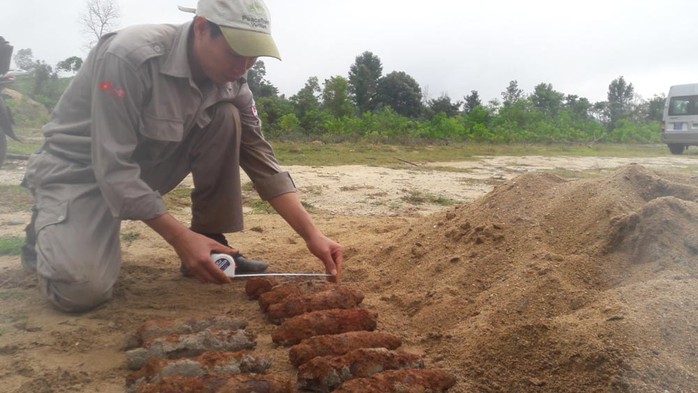 
Số bom đạn được đội rà phá bom mìn lưu động của tỉnh Quảng Trị hủy nổ

