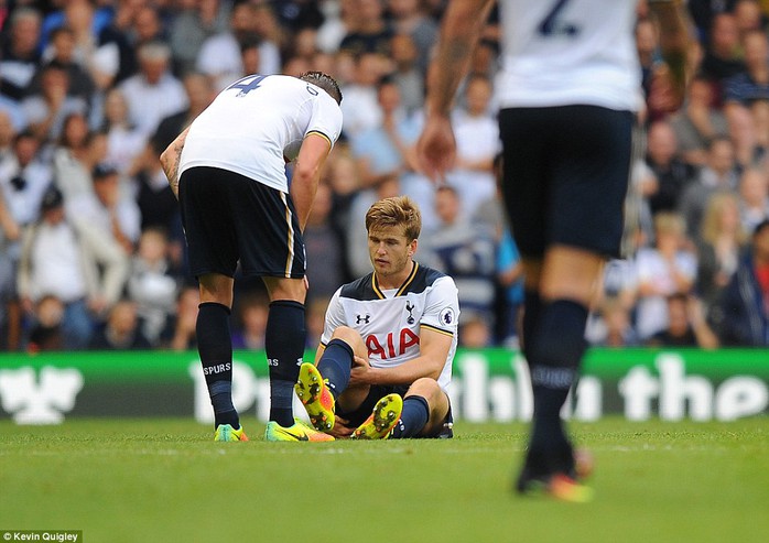 
Eric Dier bị chấn thương dây chằng
