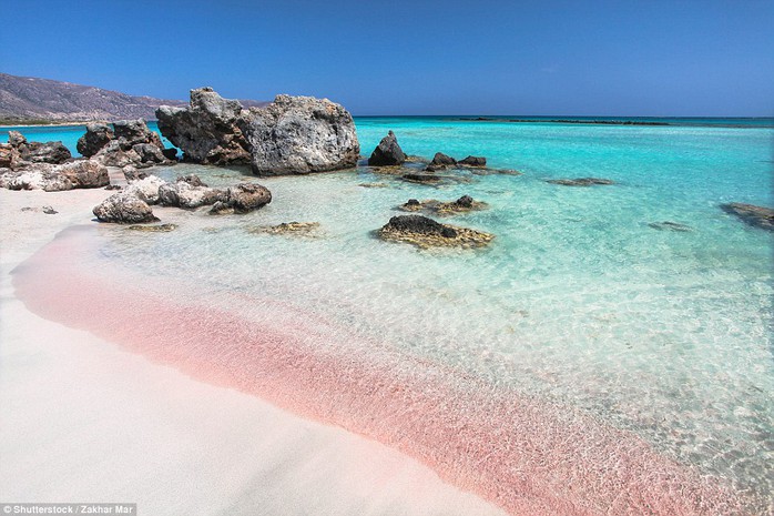 Bãi biển Elafonisi tại đảo Crete - Hy Lạp. Ảnh: Shutterstock