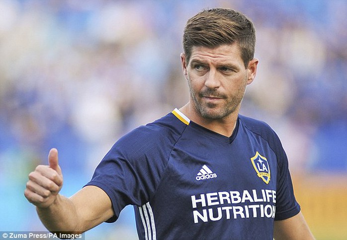 
Gerrard trong màu áo LA Galaxy
