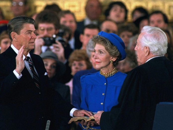 Tổng thống Ronald Reagan (bìa trái) được cho là thoát lời nguyền Tecumseh Ảnh: AP