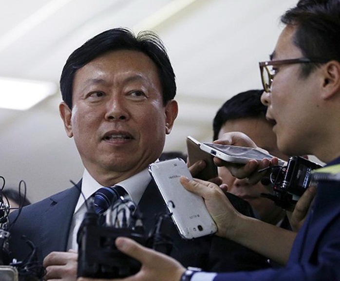 
Chủ tịch Tập đoàn Lotte Shin Dong-bin. Ảnh: Reuters
