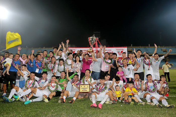 Hà Nội T&T vô địch V-League 2016Ảnh: Hải Anh