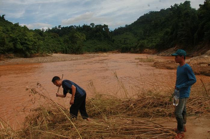 
Sông Bung nơi anh Ghiu mất tích
