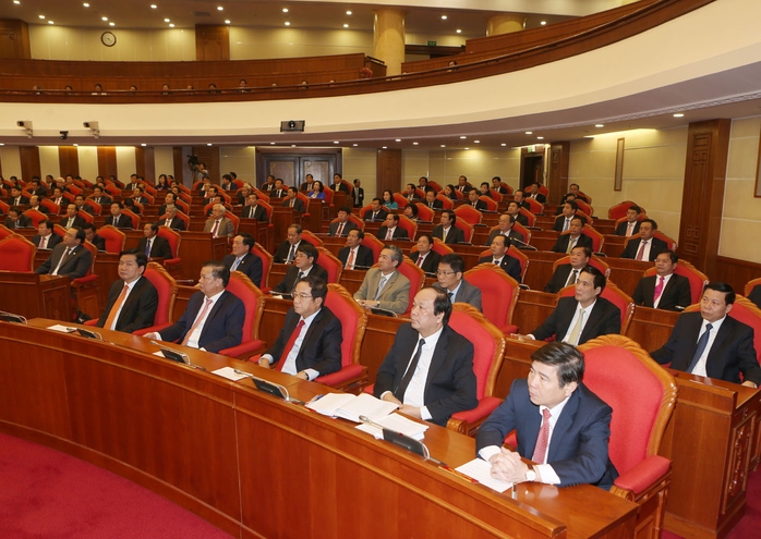 Các đại biểu tham dự Hội nghị lần thứ tư Ban Chấp hành Trung ương Đảng khóa XII Ảnh: TTXVN