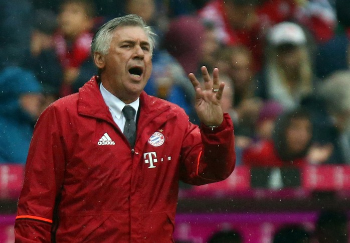 Với HLV Ancelotti, Bayern Munich vẫn thống trị bóng đá Đức Ảnh: REUTERS