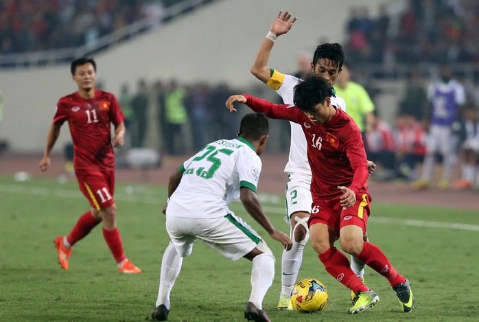 Công Phượng (16) sẽ là trụ cột trong thành phần U22 Việt Nam dự vòng loại U23 châu ÁẢnh: Quang Liêm