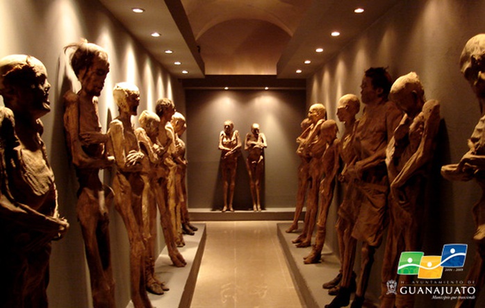 Những xác người trong bảo tàng El Museo de las Momias. Ảnh: Guanajuato