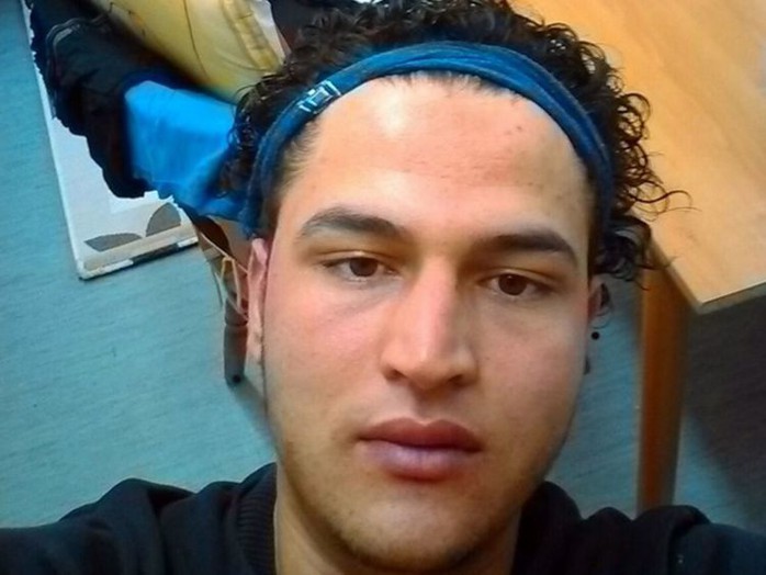 
Chân dung nghi phạm người Tunisia Anis Amri. Ảnh: News Sky
