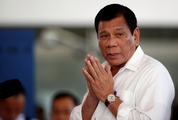 
Tổng thống Philippines Rodrigo Duterte. Ảnh: REUTERS
