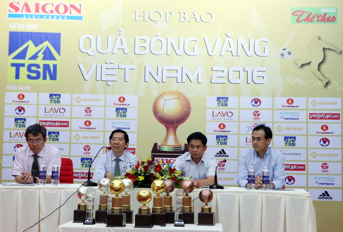 Giải thưởng Quả bóng Vàng Việt Nam 2016 công bố danh sách 5 ứng viên