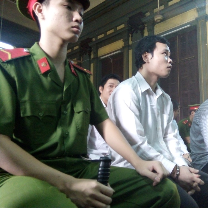 Bị cáo Bùi Thanh Nam tại phiên tòa.