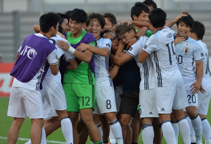 Niềm vui giành vé dự World Cup U20 của Nhật Bản sau chiến thắng 4-0 trước Tajikistan