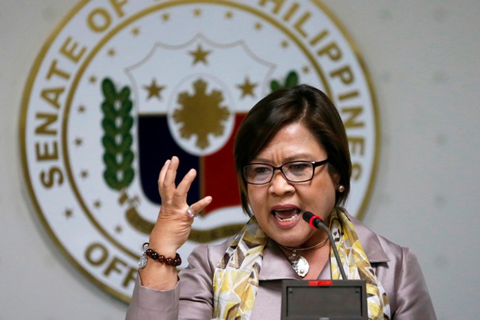 
Thượng nghị sĩ Leila de Lima. Ảnh: AP
