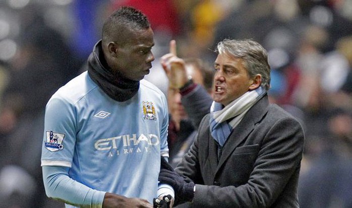 
Balotelli và Mancini đụng độ nhiều lần tại Man City
