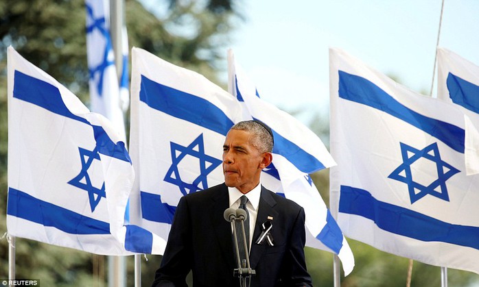 
Tổng thống Mỹ Barack Obama dành cho cựu Tổng thống Peres những lời bày tỏ kính trọng. Ảnh: Reuters
